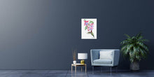 Load image into Gallery viewer, Hummingbird and Fuschia Print