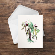 Load image into Gallery viewer, Heirloom Sweet Peas Greeting Card