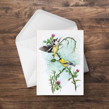 Goldfinch Greeting Card