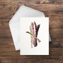 Load image into Gallery viewer, Heirloom Asparagus Greeting Card
