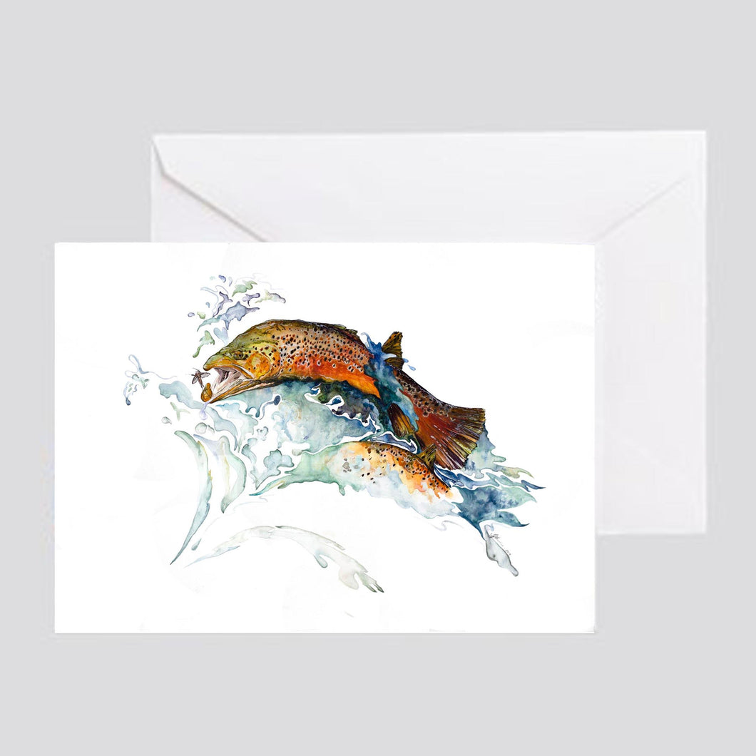 Brown Trout Greeting Card