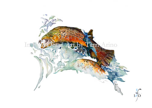 On the Fly Watercolor Original - SOLD