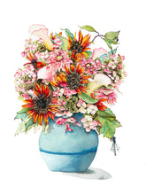 Load image into Gallery viewer, Summer Flower Bouquet Greeting Card
